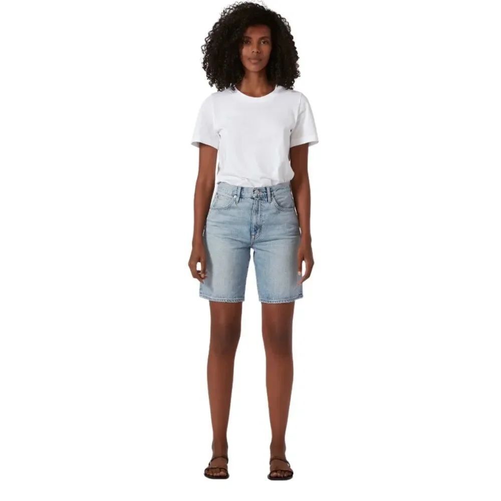 NWT SLVRLAKE London Organic Denim Shorts in Heart of Gold